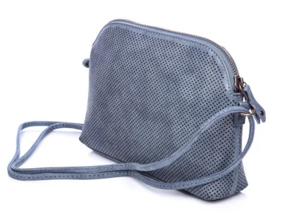 Mała ażurowa torebka damska niebieska Jennifer Jones - obrazek 4