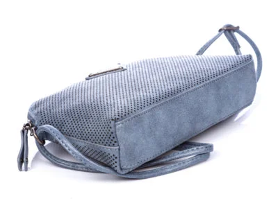 Mała ażurowa torebka damska niebieska Jennifer Jones - obrazek 5