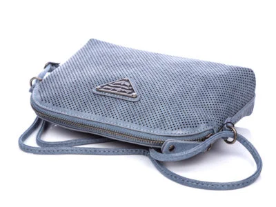 Mała ażurowa torebka damska niebieska Jennifer Jones - obrazek 6