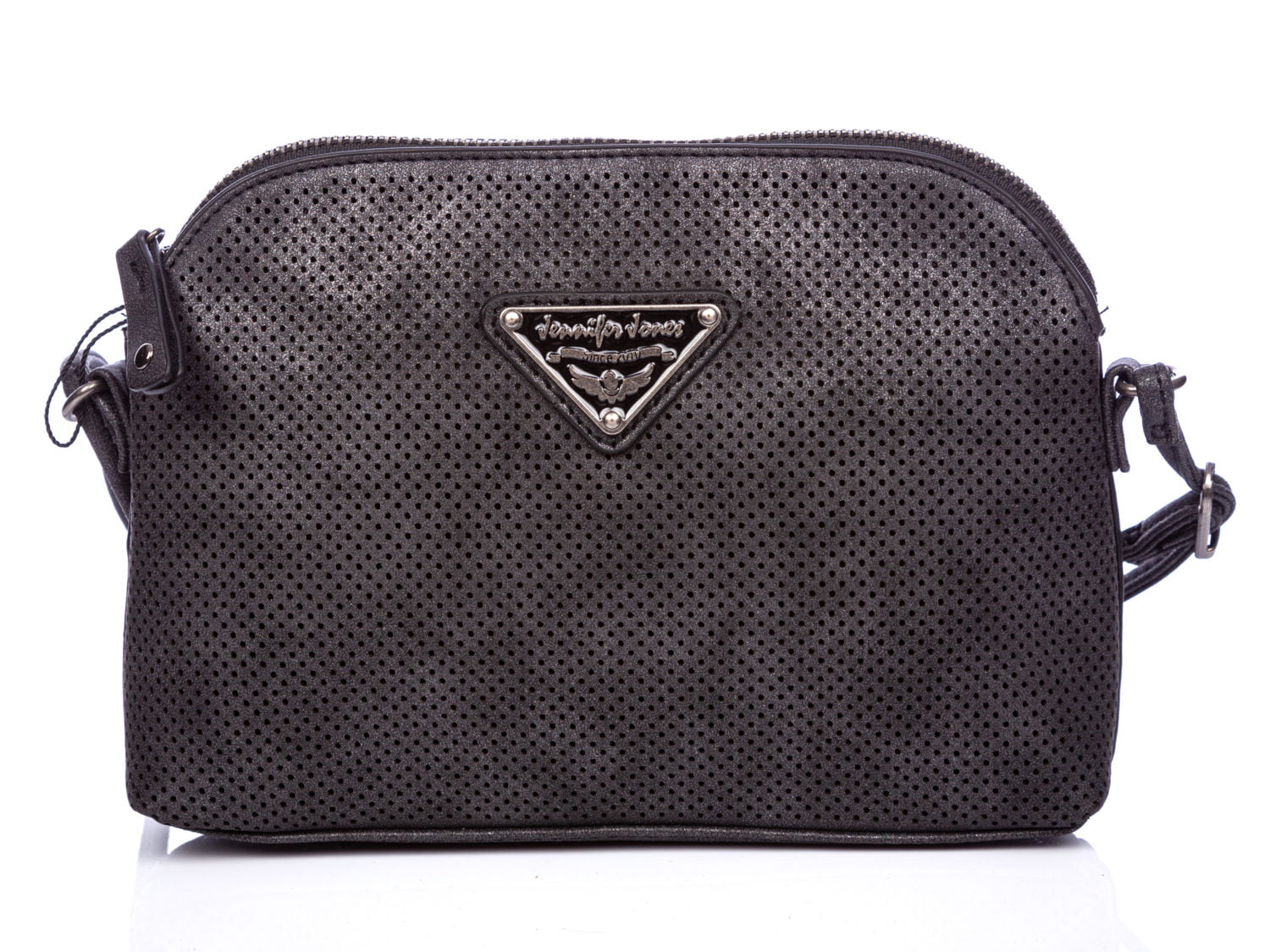 Mała czarna torebka damska ażurowa