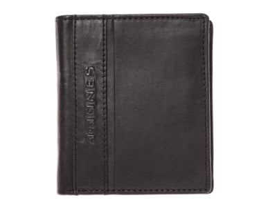 Czarny skórzany portfel męski J Jones 5706