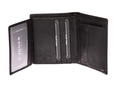 Portfel męski skórzany pionowy czarny J Jones RFID - obrazek 7