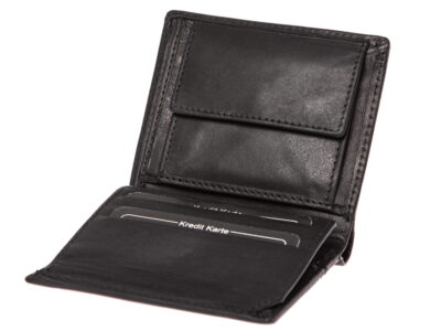 Portfel męski skórzany pionowy czarny J Jones RFID - obrazek 5