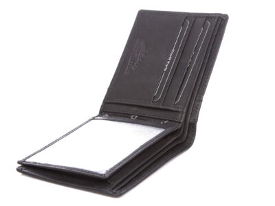 Poziomy portfel męski bifold skórzany czarny RFID J Jones - obrazek 7