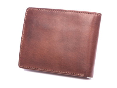 Poziomy portfel męski bifold skórzany brązowy RFID J Jones - obrazek 3