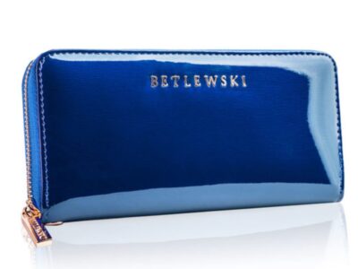 niebieski piórnik lakierowany betlewski