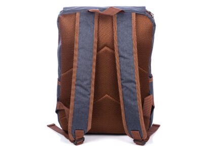 Elegancki plecak granatowy Rovicky z klapką - obrazek 2