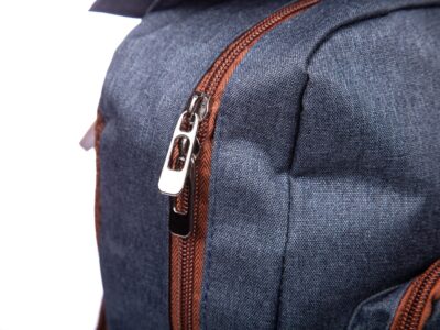 Elegancki plecak granatowy Rovicky z klapką - obrazek 9