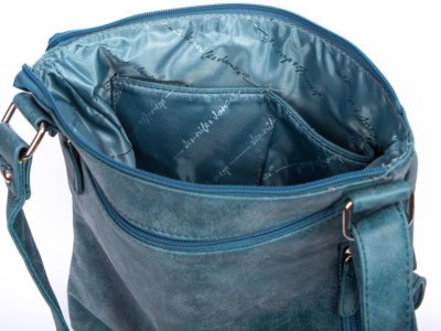 Niebieska torebka damska z wieloma kieszonkami Bag Street - obrazek 7