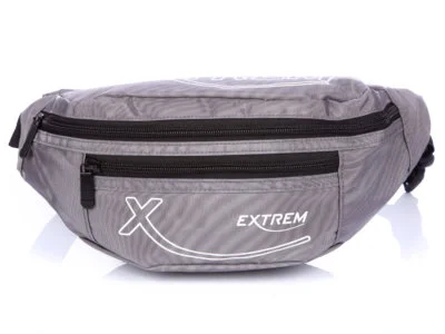 Szara saszetka biodrowa nerka