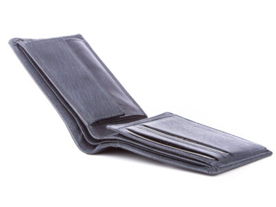 Portfel męski skórzany vintage duży granatowy J Jones - obrazek 7