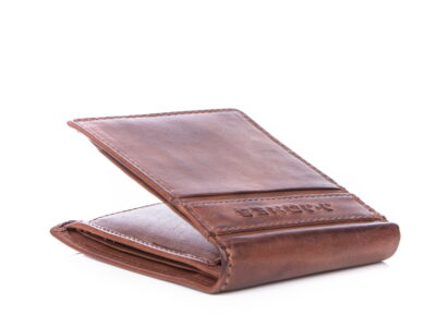 Portfel męski skórzany poręczny J Jones brązowy - obrazek 6