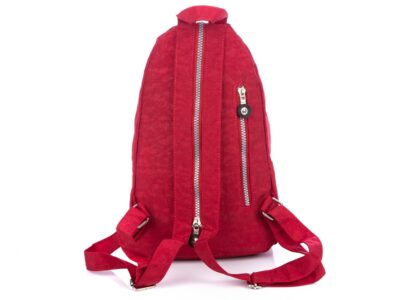 Lekki kreszowy plecak na jedno lub dwa ramiona czerwony Bag Street - obrazek 3