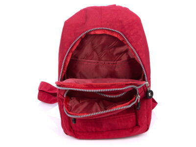 Lekki kreszowy plecak na jedno lub dwa ramiona czerwony Bag Street - obrazek 7