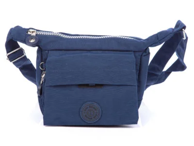 Mała lekka torba na ramię niebieska