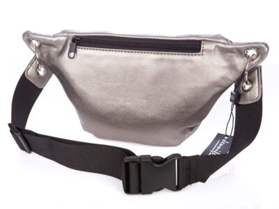 Elegancka saszetka nerka damska srebrna Jennifer Jones - obrazek 5