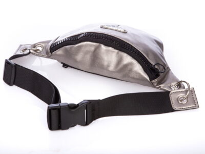 Elegancka saszetka nerka damska srebrna Jennifer Jones - obrazek 4