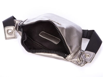 Elegancka saszetka nerka damska srebrna Jennifer Jones - obrazek 3