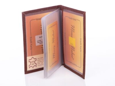 Skórzane ciemnobrązowe etui na dokumenty i dowód rejestracyjny Money Maker - obrazek 4