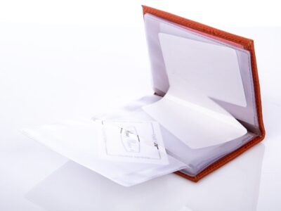 Skórzane jasnobrązowe etui na dokumenty i dowód rejestracyjny Money Maker - obrazek 5