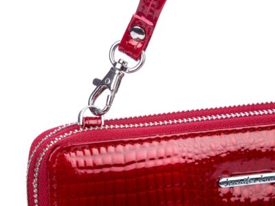 Portfel damski z paskiem na ramię czerwony Jennifer Jones - obrazek 4
