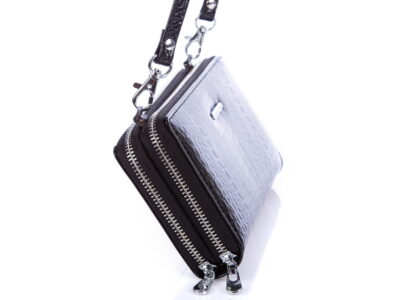 Portfel damski z paskiem na ramię czarny Jennifer Jones - obrazek 9