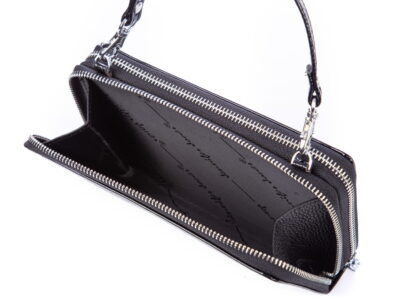 Portfel damski z paskiem na ramię czarny Jennifer Jones - obrazek 7