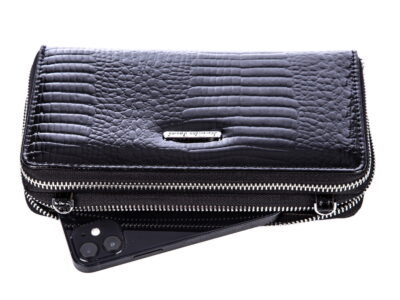 Portfel damski z paskiem na ramię czarny Jennifer Jones - obrazek 4
