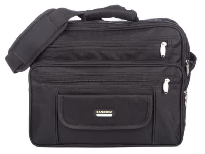 Torba męska do pracy A4 czarna na ramię SANCHEZ