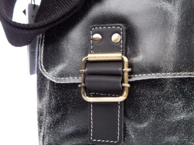 Torba męska skórzana A4 na ramię Wild Tiger szara - obrazek 11