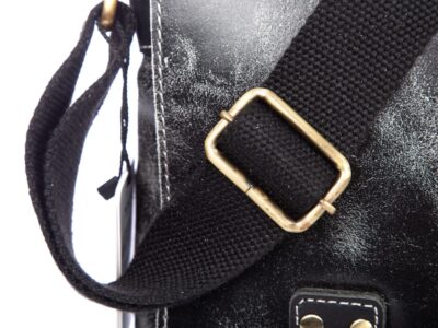 Torba męska skórzana A4 na ramię Wild Tiger szara - obrazek 10