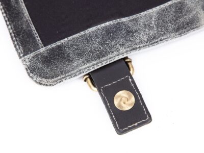 Torba męska skórzana A4 na ramię Wild Tiger szara - obrazek 9