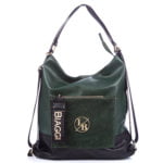 Plecako-torba 2w1 damska zielona Laura Biaggi