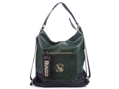 Plecako-torba 2w1 damska zielona Laura Biaggi