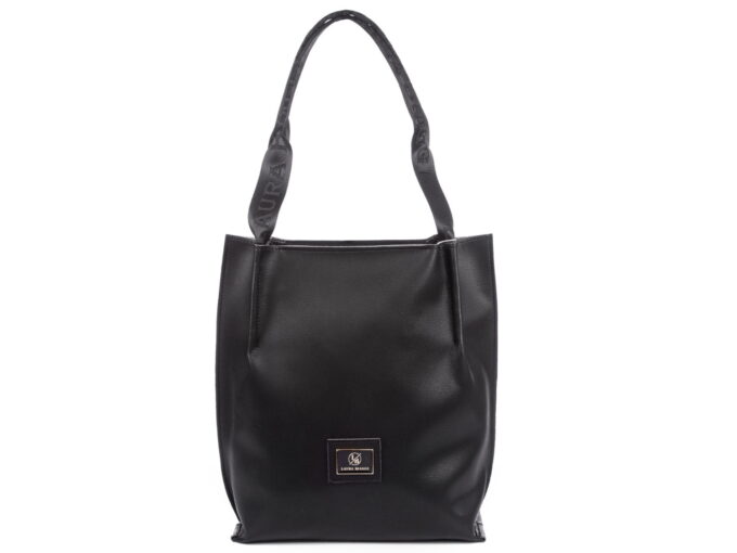 Wysoka shopperka damska Laura Biaggi Czarna