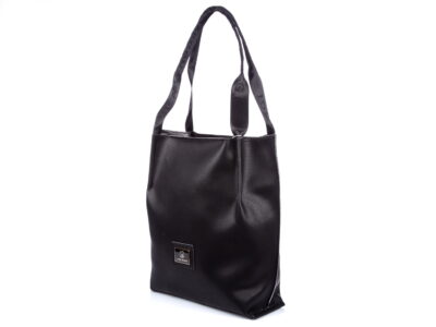 Wysoka shopperka damska Laura Biaggi Czarna - obrazek 2