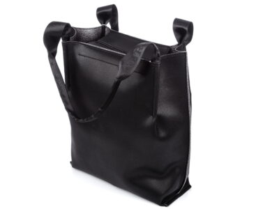 Wysoka shopperka damska Laura Biaggi Czarna - obrazek 3