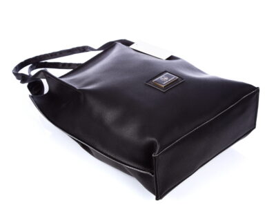 Wysoka shopperka damska Laura Biaggi Czarna - obrazek 4