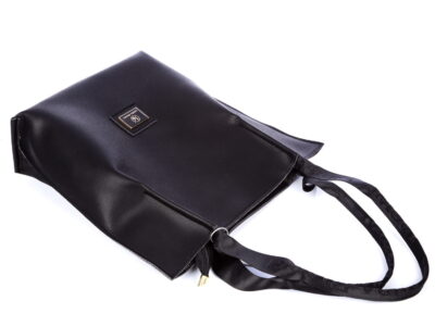 Wysoka shopperka damska Laura Biaggi Czarna - obrazek 5