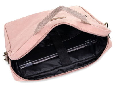 ZAGATTO Różowa damska torba na laptopa 15,6" cala - obrazek 3