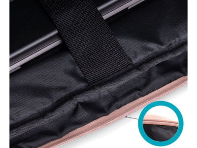 ZAGATTO Różowa damska torba na laptopa 15,6" cala - obrazek 6