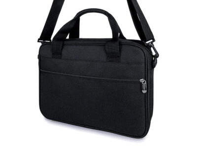 ZAGATTO Czarna torba męska do pracy z miejscem na laptopa - obrazek 4