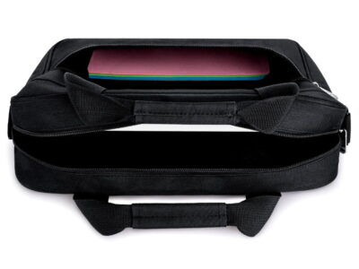 ZAGATTO Czarna torba męska do pracy z miejscem na laptopa - obrazek 3