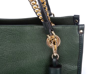 Zielona torebka damska klasyczna Bestini - obrazek 6