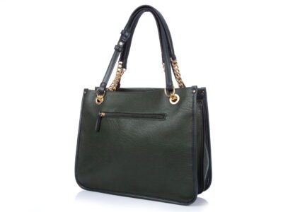 Zielona torebka damska klasyczna Bestini - obrazek 3