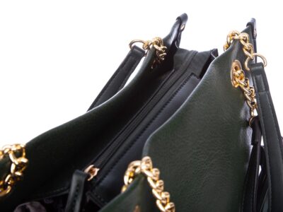 Zielona torebka damska klasyczna Bestini - obrazek 5