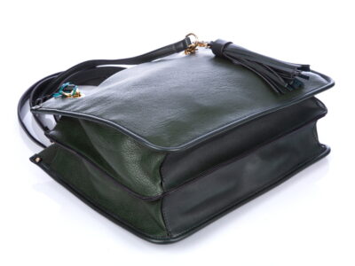 Zielona torebka damska klasyczna Bestini - obrazek 9