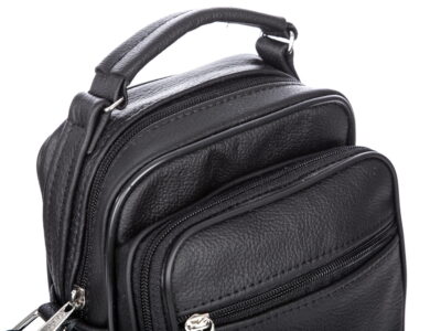 Skórzana saszetka męska na ramię z rączką SERGEJ - obrazek 7