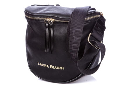 Laura Biaggi Torebka damska listonoszka czarna - obrazek 6