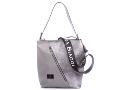 Srebrna elegancka torba damska Laura Biaggi